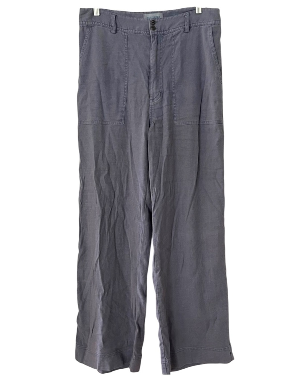 Sundance Linen Viscose Blend Relaxed pants Blue Coastal Sz10